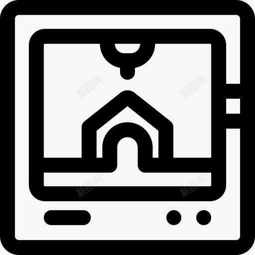 3d打印建筑40线性图标svg_新图网 https://ixintu.com 3d打印 建筑40 线性