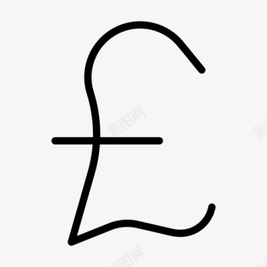 英镑硬币货币图标图标
