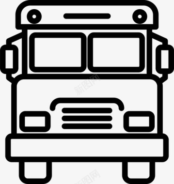 校车公共汽车交通工具图标图标