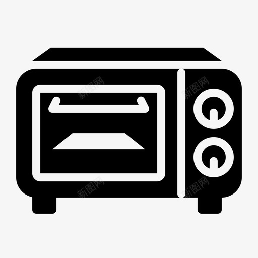 烤箱厨师厨房图标svg_新图网 https://ixintu.com 厨师 厨房 厨房套装 微波炉 成套厨房 烤箱