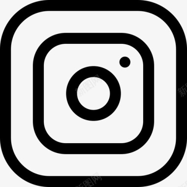 Instagram社交媒体97线性图标图标