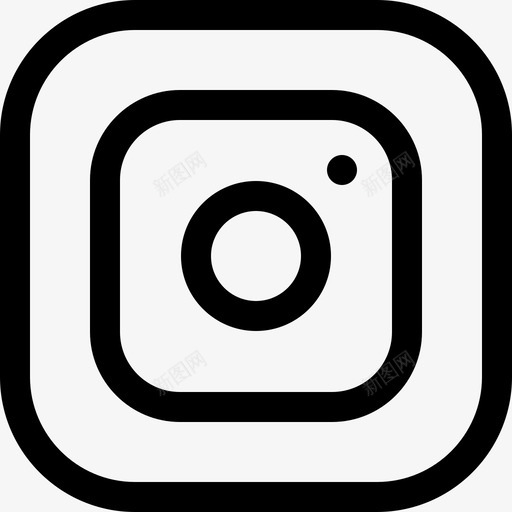 Instagram社交媒体97线性图标svg_新图网 https://ixintu.com Instagram 社交媒体97 线性