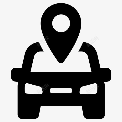 gps汽车地理定位图标svg_新图网 https://ixintu.com gps 地理 定位 汽车 路线 车辆
