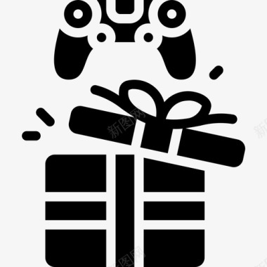 礼物电脑游戏2填充图标图标