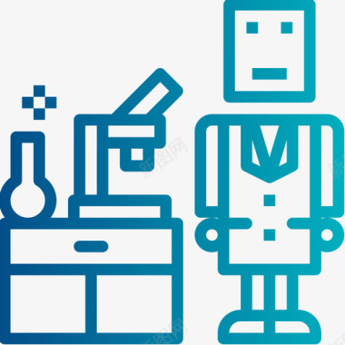 实验室科学84梯度图标图标