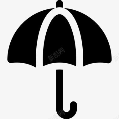 雨伞防护安全9填充图标图标