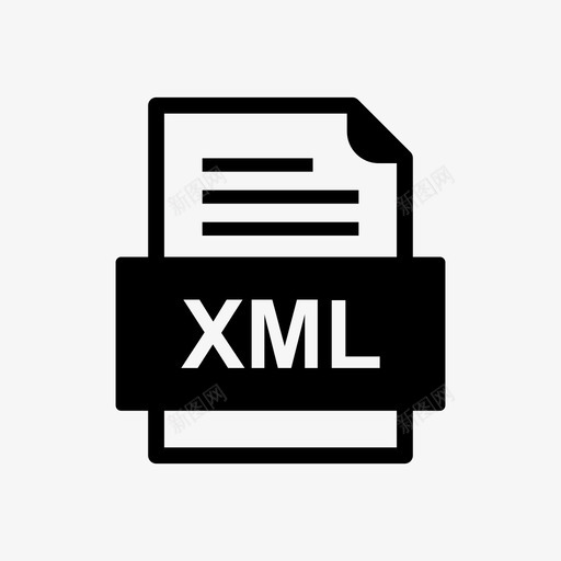 xml文件文档图标文件类型格式svg_新图网 https://ixintu.com 41种文件格式 xml文件文档图标 文件类型 格式