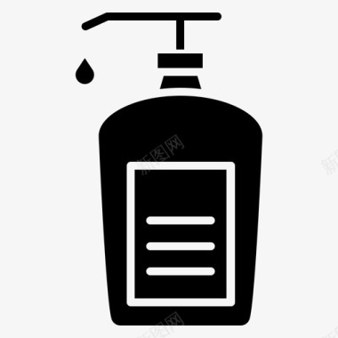 液体肥皂清洁卫生图标图标