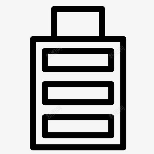 电池完整简单图标svg_新图网 https://ixintu.com 体验 完整 用户 电池 简单