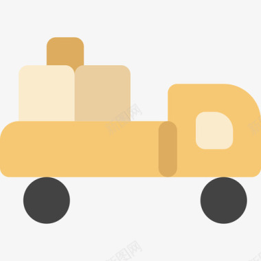 小型卡车运输126扁平图标图标