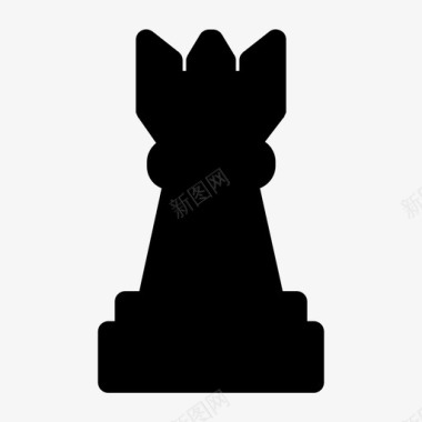 国王国际象棋皇冠图标图标