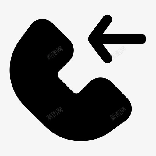 来电通讯互联网图标svg_新图网 https://ixintu.com 互联网 媒体 来电 通讯 通讯标志符号