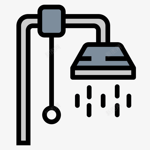 淋浴按摩和水疗3线性颜色图标svg_新图网 https://ixintu.com 按摩 水疗 淋浴 线性 颜色
