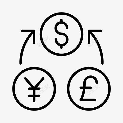 货币银行金融图标svg_新图网 https://ixintu.com 货币 金融 银行