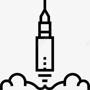 火箭战略39直线型图标图标