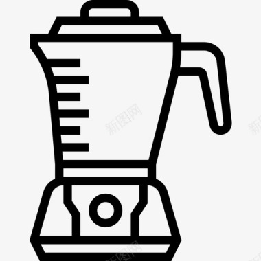搅拌机咖啡61线性图标图标
