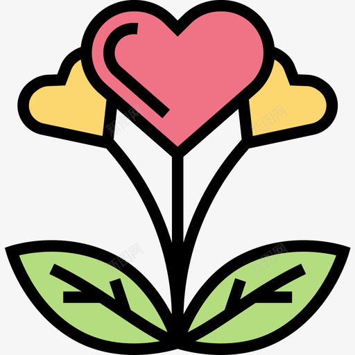植物慈善元素4线性颜色图标svg_新图网 https://ixintu.com 慈善元素4 植物 线性颜色