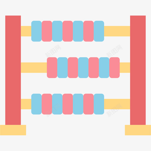 算盘78号宝宝扁平图标svg_新图网 https://ixintu.com 78号宝宝 扁平 算盘