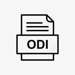 ODI文件odi文件文件图标文件类型格式高清图片