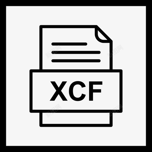 xcf文件文档图标41种文件格式svg_新图网 https://ixintu.com 41种文件格式 xcf文件文档图标