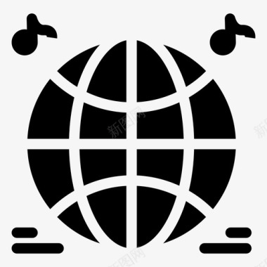 世界环球多媒体图标图标