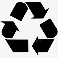 色环回收环保绿色环保图标高清图片