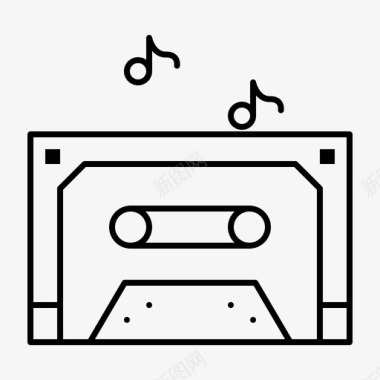 音乐磁带声音图标图标