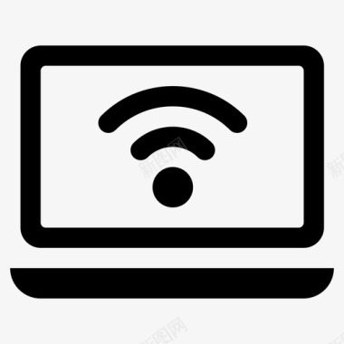 已连接笔记本电脑互联网连接wifi连接图标图标