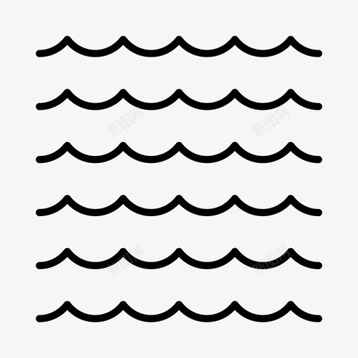 波浪海洋航海图标svg_新图网 https://ixintu.com 波浪 海军 海洋 航海