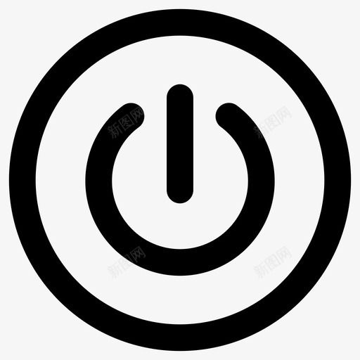 电源能量电源按钮图标svg_新图网 https://ixintu.com 关机 启动 电源 电源按钮 能量