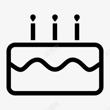 生日蛋糕派对图标图标