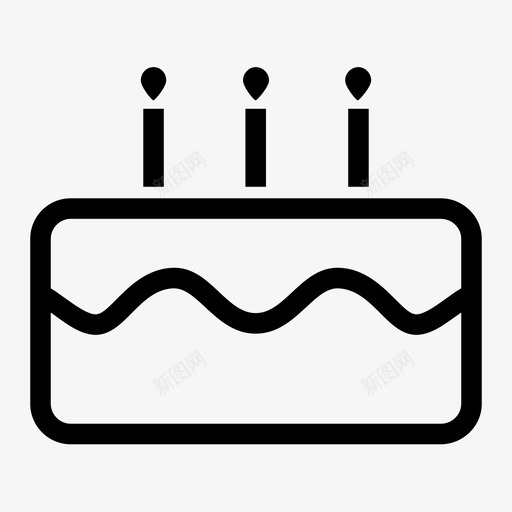 生日蛋糕派对图标svg_新图网 https://ixintu.com 派对 生日蛋糕