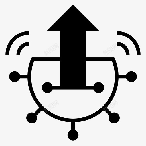 数据互联网移动图标svg_新图网 https://ixintu.com 上传 互联网 在线 数据 移动 网络