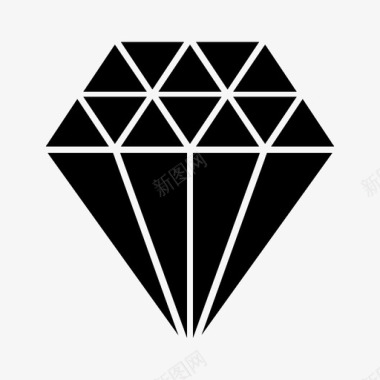 宝石水晶钻石图标图标