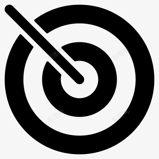 目标瞄准靶心图标svg_新图网 https://ixintu.com 商业 图标 字形 目标 瞄准 瞄准准心 靶心 飞镖