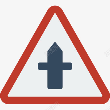 十字路口英国路标3平坦图标图标