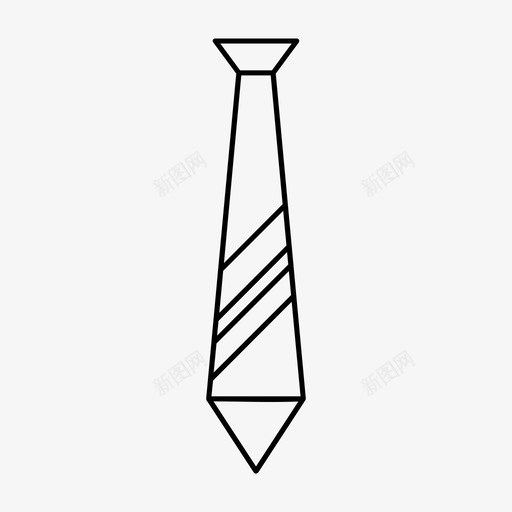 领带衣服着装图标svg_新图网 https://ixintu.com 正式 着装 衣服 领带