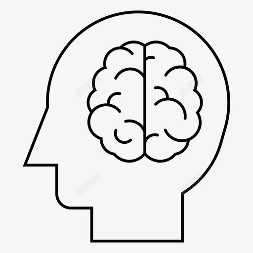 人脑创造力大脑图标svg_新图网 https://ixintu.com 人体 人脑 健康 创造力 大脑 部分
