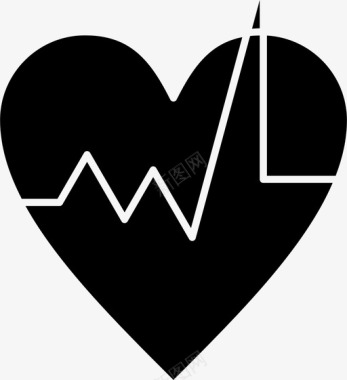 医疗心跳心脏图标图标