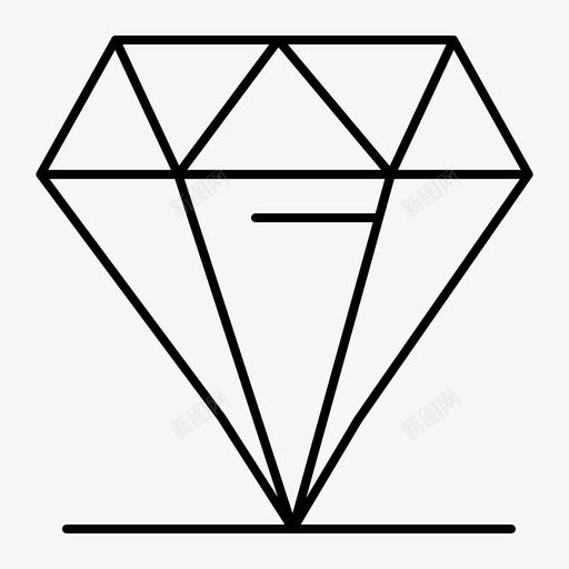 钻石昂贵珠宝图标svg_新图网 https://ixintu.com 商业策略和金融 富人 昂贵 珠宝 钻石