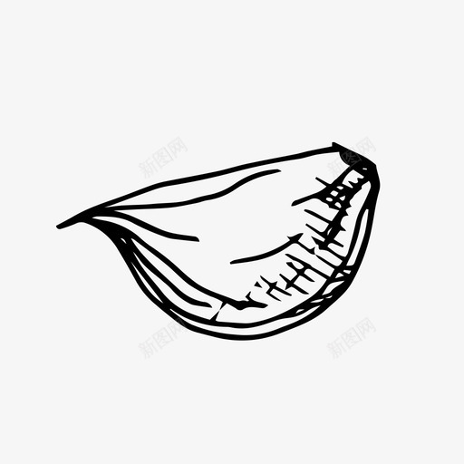 大蒜食品手绘图标svg_新图网 https://ixintu.com 大蒜 手绘 素描 蔬菜 食品