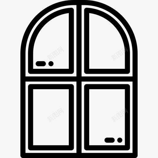 窗户家装26线性图标svg_新图网 https://ixintu.com 家装 窗户 线性