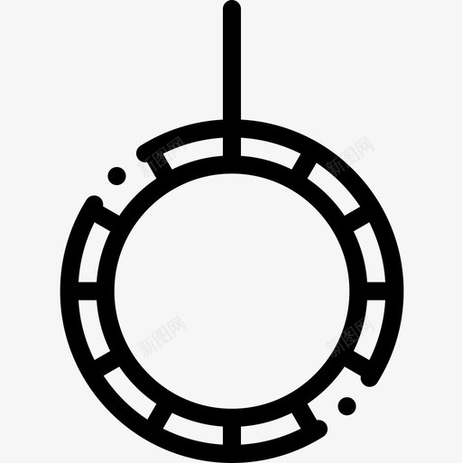 戒指马戏团55直线型图标svg_新图网 https://ixintu.com 戒指 直线 线型 马戏团