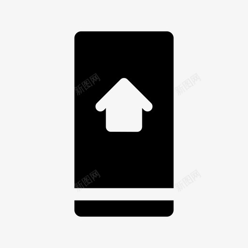 向上通讯设备图标svg_新图网 https://ixintu.com 向上 电子 设备 通讯 顶部