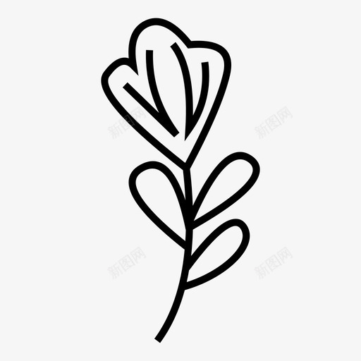花卉花园手绘花卉系列1图标svg_新图网 https://ixintu.com 手绘 系列 花卉 花园