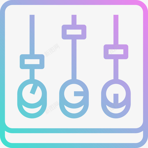 调整图5渐变图标svg_新图网 https://ixintu.com 渐变 调整