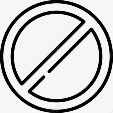 禁止停车19驾校直线图标图标