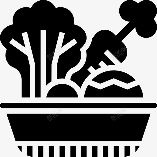 蔬菜野餐元素2字形图标svg_新图网 https://ixintu.com 元素 字形 蔬菜 野餐