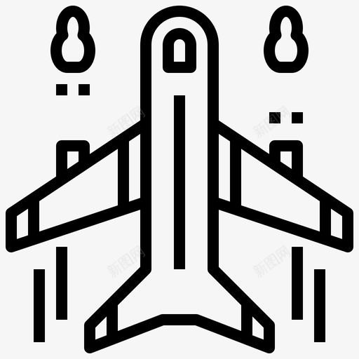 机场城市元素45直线图标svg_新图网 https://ixintu.com 元素 城市 机场 直线