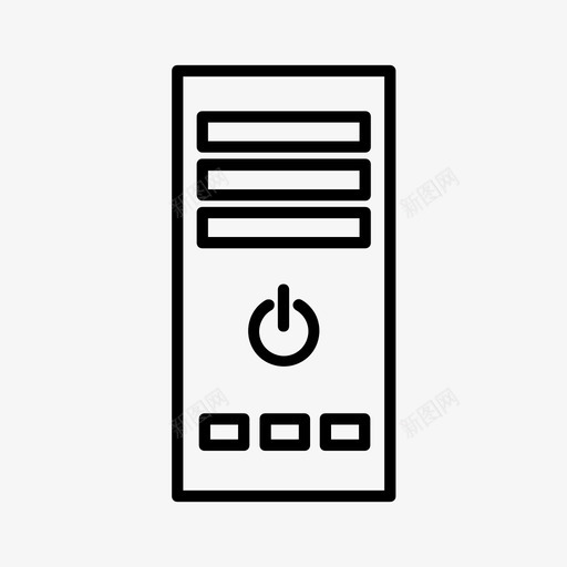 计算机cpu台式机图标svg_新图网 https://ixintu.com cpu 办公 台式机 教育 电子 计算机